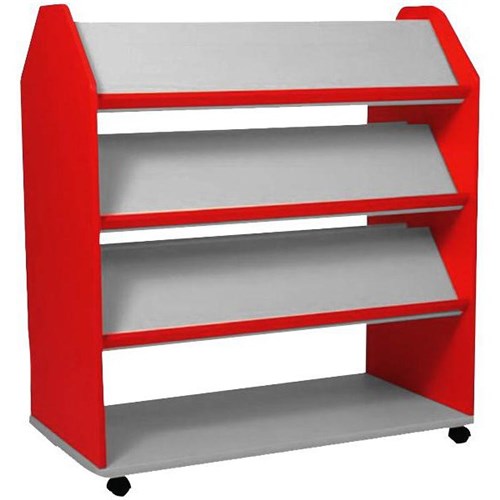 Book & Puzzle Display Mobile Grey/Red