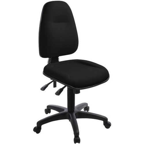 Spectrum Chair High Back 2 Levers Black Fabric