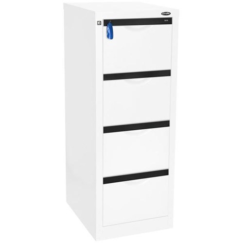Europlan 505W Forte Filing Cabinet 4 Drawer Arctic White