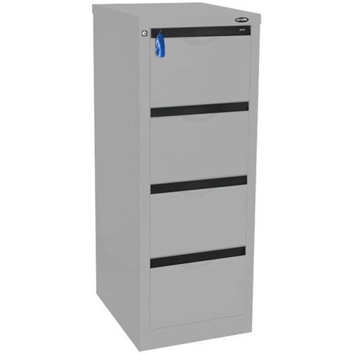 Europlan 505W Forte Filing Cabinet 4 Drawer Silver Star