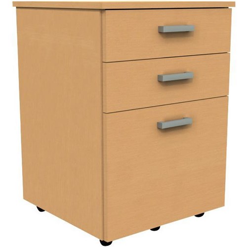 Slimline Mobile 3 Drawer Tawa