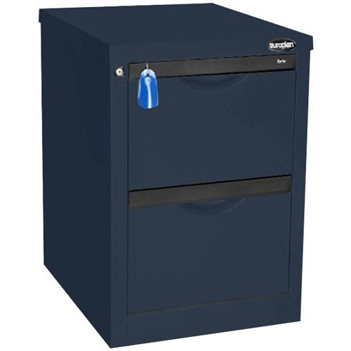 Europlan 505W Forte Filing Cabinet 2 Drawer Dusk Blue