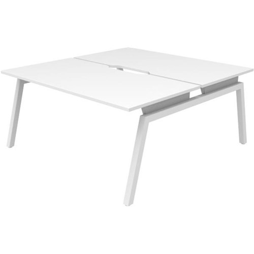 Balance Angle 2 User Desk 1500mm White/White
