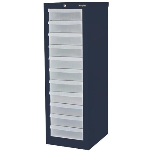 Europlan Stationery 11 Drawer 995mm Dusk Blue OfficeMax NZ