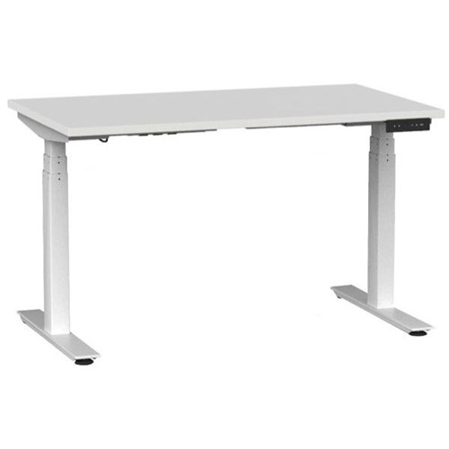 Agile 3 Electric Single User Height Adjustable Desk 1200mm White/White