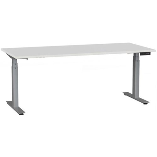 Agile 3 Electric Single User Height Adjustable Desk 1800mm White/Silver
