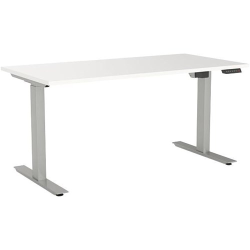 Agile 2 Electric Single User Height Adjustable Desk 1200mm White/Silver
