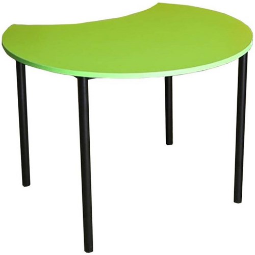 Crescent Table 550mm Lime Green