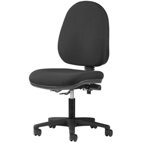 Logic Task Chair 2 Lever High Back Black