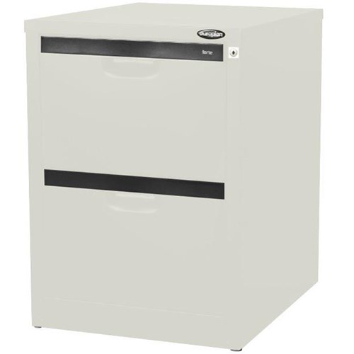 Europlan Under Desk Filing Cabinet Silver Quill