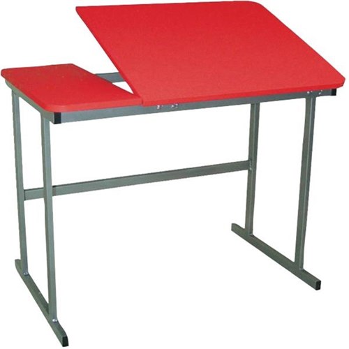 Technical Drawing Art Desk 950mm Red Grey OfficeMax NZ