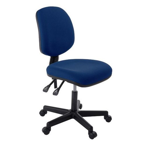 Studio Chair High Back 3 Lever Quantum Fabric/Navy