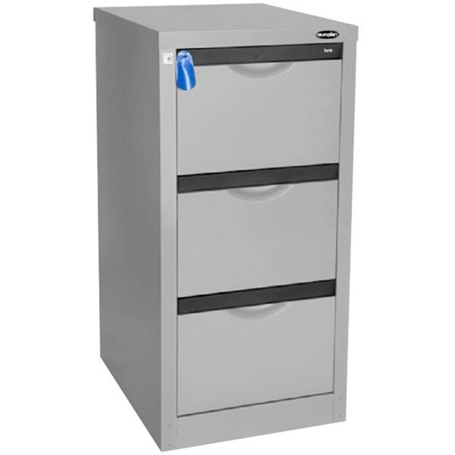 Europlan 505W Forte Filing 3 Drawer Silver Star OfficeMax NZ