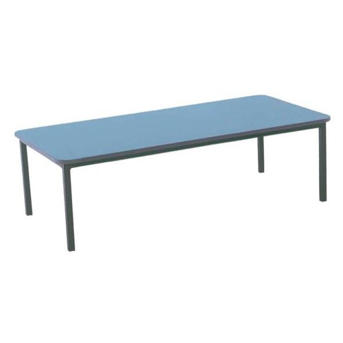 School Kneeling Table 1200x400mm Blue/Black