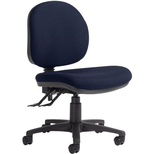 Logic Task Chair 3 Levers Mid Back Navy