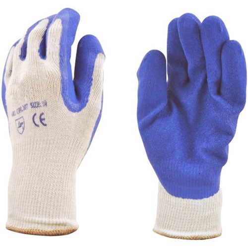Safe-T-Tec Industrial Polycotton Wrinkle-Dipped Gloves
