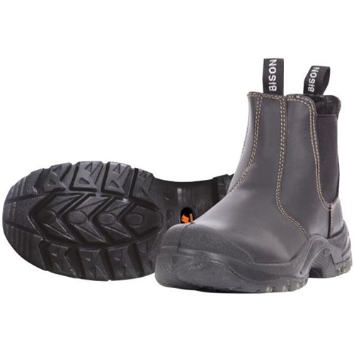 Bison Grizzly Slip On Safety Boots | OfficeMax NZ