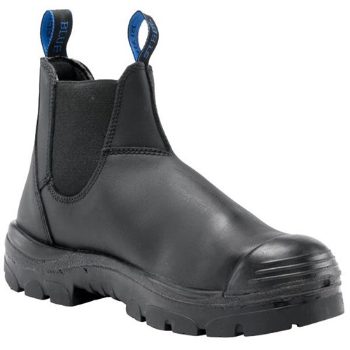 Steel Blue Hobart Bump Cap Safety Boots Slip On Black