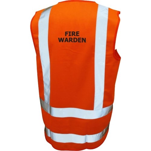 Hi Vis Fire Warden Safety Vest