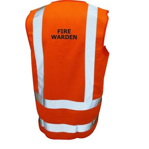 Hi Vis Fire Warden Safety Vest
