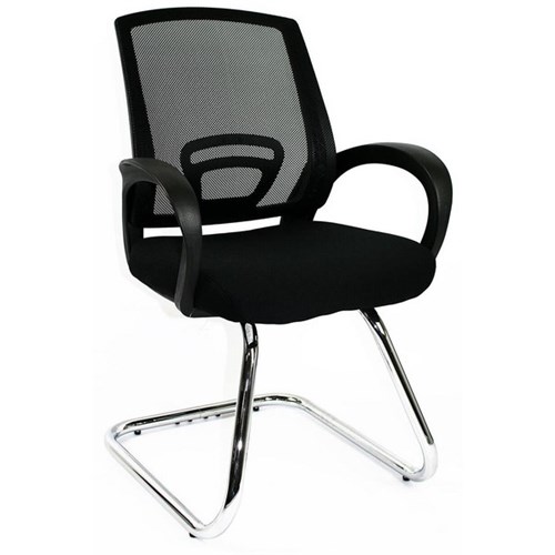 Trice Visitor Chair Cantilever Mesh Back With Arms