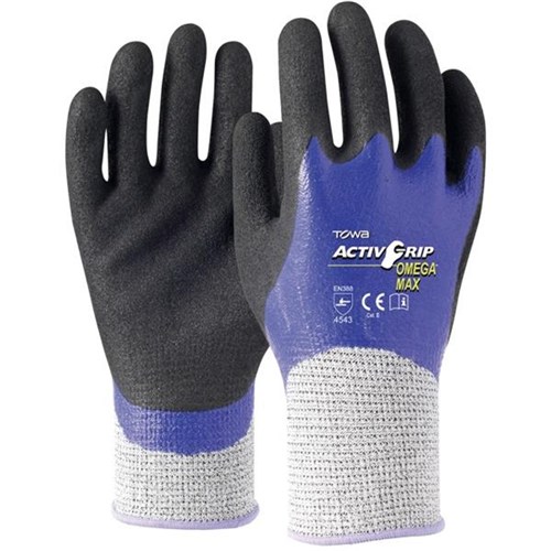Towa 4543 ActiveGrip Omega Max Cut 5 Gloves, Pack of 12 Pairs
