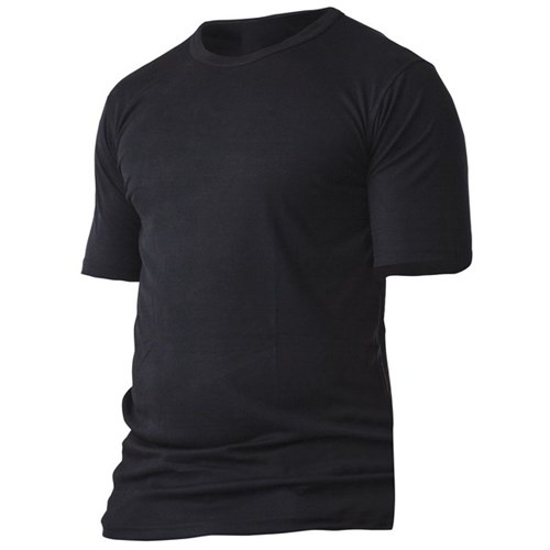 Equinox Thermal Short Sleeve Top Crew Neck 240g Black