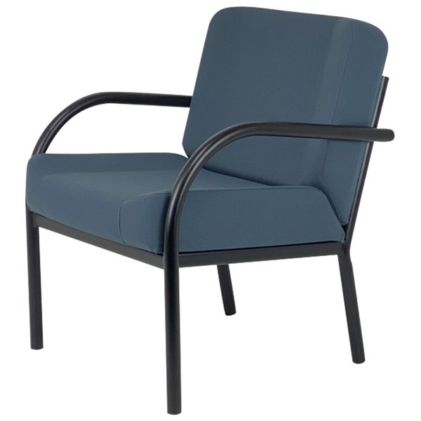 Parklane Visitor Chair With Arms New Ranger Fabric/Storm OfficeMax NZ