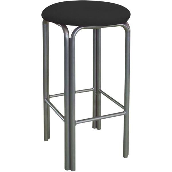 Cafe Bar Stool Black Fabric OfficeMax NZ