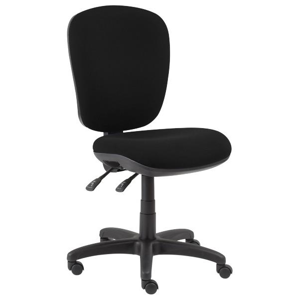 Arena Chair Mid Back 2 Levers Black Fabric OfficeMax NZ