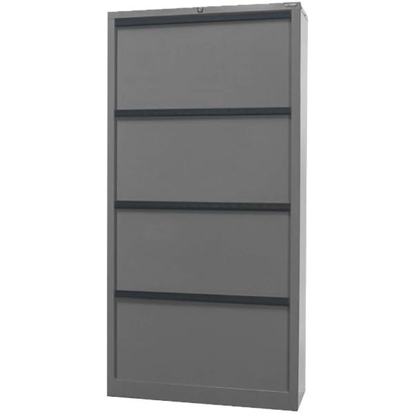 Eurotilt Filing 4 Drawer 1805mm Stone Grey OfficeMax NZ