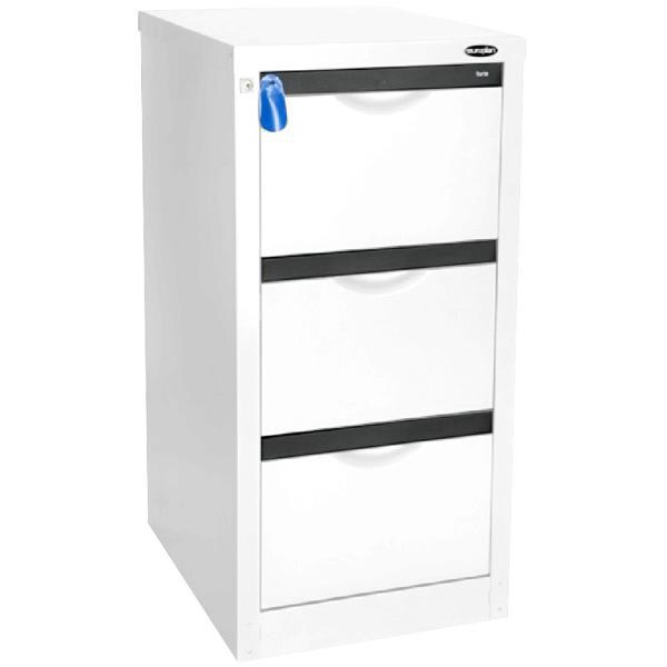 Europlan 505W Forte Filing 3 Drawer Arctic White OfficeMax NZ