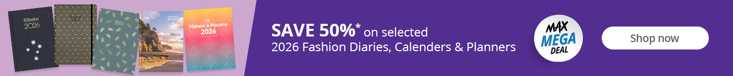 Save up to 50%* on selected Diaries, Calendars and Planners. Shop now.