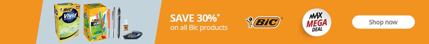  Save 30%* on all BIC products. Shop Now.