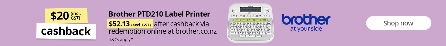 Brother PTD210 Label Printer - $52.13 (excl. GST) after cashback via redemption online at brother.co.nz/ Shop now.