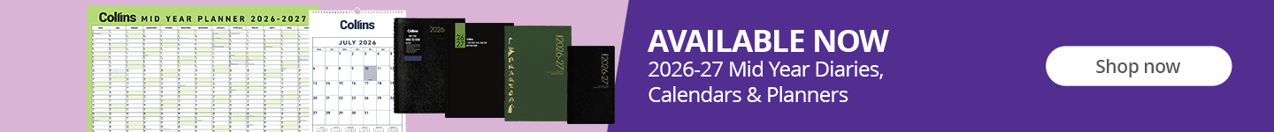 Available Now: 2026-27 Mid Year Diaries, Calendars & Planners. Shop now!