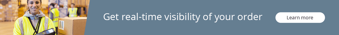 Get real-time visibility of your order