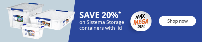 Save 20%* on Sistema Storage containers with lid. Shop now!