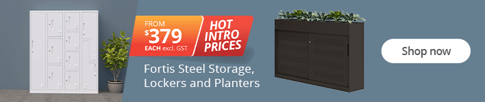 Hot Intro Prices on Fortis Steel Storage, Lockers and Planters. Shop Now!