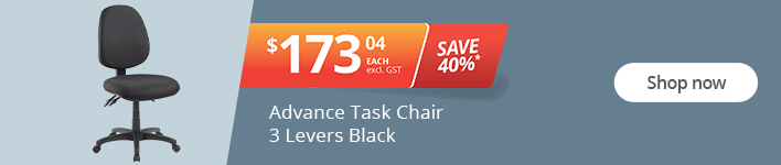 SAVE 40%* on Advance Task Chair, 3 Levers, Black. Shop now!