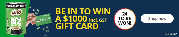 Be in to WIN a $1000 (incl. GST) Gift Card. Shop now!