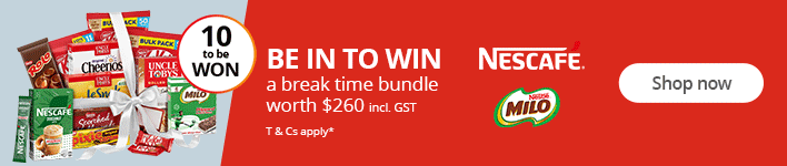 Be in to WIN* a break time bundle worth $260 (incl. GST). Shop now!