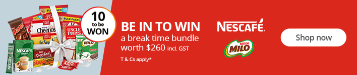 Be in to WIN* a break time bundle worth $260 (incl. GST). Shop now!