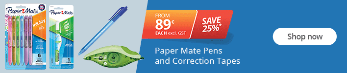SAVE 25%* on Paper Mate Pens and Correction Tapes. Shop now!
