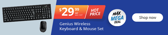Hot Price Offer - Genius Wireless Keyboard & Mouse Set for only $29.99 excl. GST. Shop now!