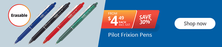 SAVE 30%* on Erasable Pilot Frixion Pens. Shop now!