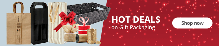 Hot Deals on Wrapping Paper, Tape, Bags, Box, Void fills, Ribbons and Bows. Shop now!