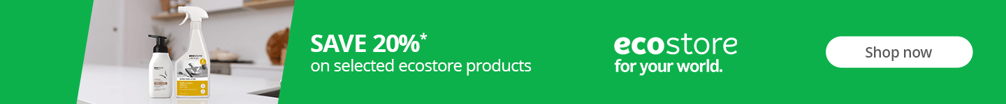 Save 20%* on selected ecostore products. Shop now!